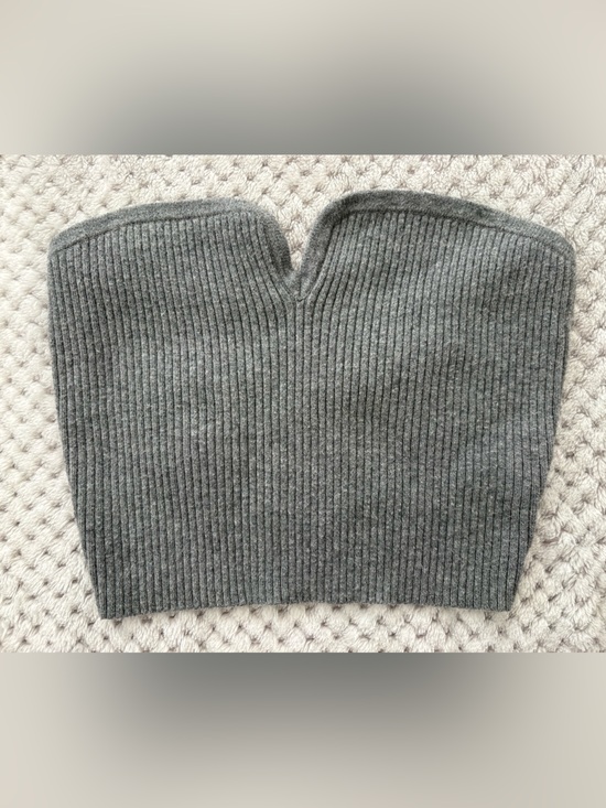 wild fable Tops - Wild Fable Women’s Grey Ribbed Knit Tube Top - Small